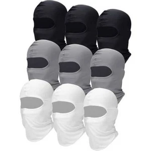 9 Ski Mask Full Face Cover UV Sun Protection Balaclava Neck Gaiter ClothingScarf - Picture 1 of 10