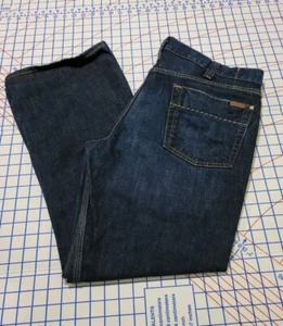 Pantalones de mezclilla Carhartt para hombre corte relajado talla 38 X 30 lavado oscuro 100 % algodón - Imagen 1 de 15