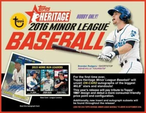 2016 TOPPS HERITAGE MINOR LEAGUE LOTS - Picture 1 of 1