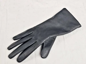 Guanto donna nero in pelle foderato in cashmere taglia S. Solo guanto destro! - Foto 1 di 3