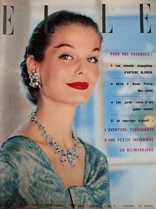 ELLE N° 544 de 1956 DUCHESSE DE WINDSOR EXPÉDITION AU KILIMANDJARO EN VACANCES - Picture 1 of 1