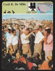 CECIL B. DE MILLE DeMille Biography Movie Director Photo STORY OF AMERICA CARD