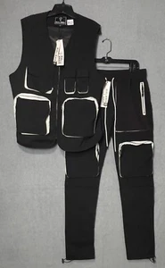 Pantalones y chaleco de carga utilitarios de nailon Rebel Minds para hombre como XL nuevos con etiquetas - Imagen 1 de 23