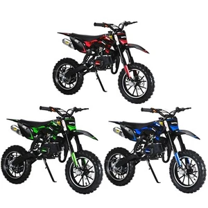 Kids Dirt Bike Mini Motor 2-Stroke 49CC Gas Motorcycle Pocket Motorbike w/Brakes - Picture 1 of 37