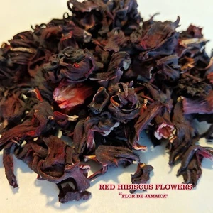 ORGANIC Premium Real Dried Cut Hibiscus Flowers , Jamaica Tea  1oz- 10 LBS - Picture 1 of 2