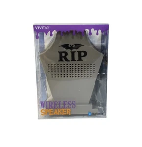 Altavoz inalámbrico Bluetooth Target Bullseye VIVITAR Graveyard Headstone RIP NUEVO - Imagen 1 de 5
