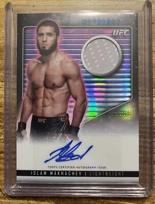 Topps 2024 Midnight UFC - Islam Makhachev AUTOGRAPH Relic Card  - Image 1 of 2