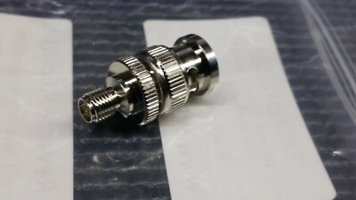 SMA REVERSE POLARITY Female to BNC Male Coax Connector Adapter - Image 1 of 3