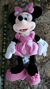 Disney Minnie Mouse Plüschtier Stoffpuppe in rosa Kleid 18 Zoll - Bild 1 von 3