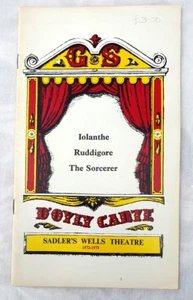 Sadler's Wells Theatre Programme - iolanthe - Ruddigore - The Sorcerer - 1972-73 - Picture 1 of 4