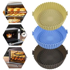 Air Fryer Silicone Pot Air Fryer Basket Liner Non-Stick Oven Baking Tray AU 2025 - Picture 1 of 21
