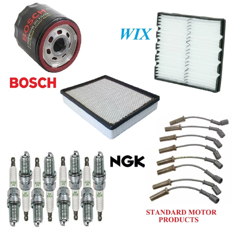 Tune Up Kit Filters Wire Spark Plugs For CHEVROLET SUBURBAN 1500 V8 6.0L 2009 - Image 1 of 1