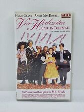 VHS Film Vier Hochzeiten und ein Todesfall Hugh Grant Videokassette