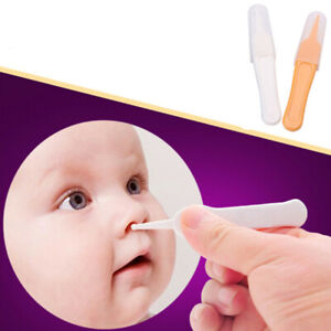Baby Dig Booger Clip Clean Ear Nose Navel Tweezers Safe Health Forceps Cleaning