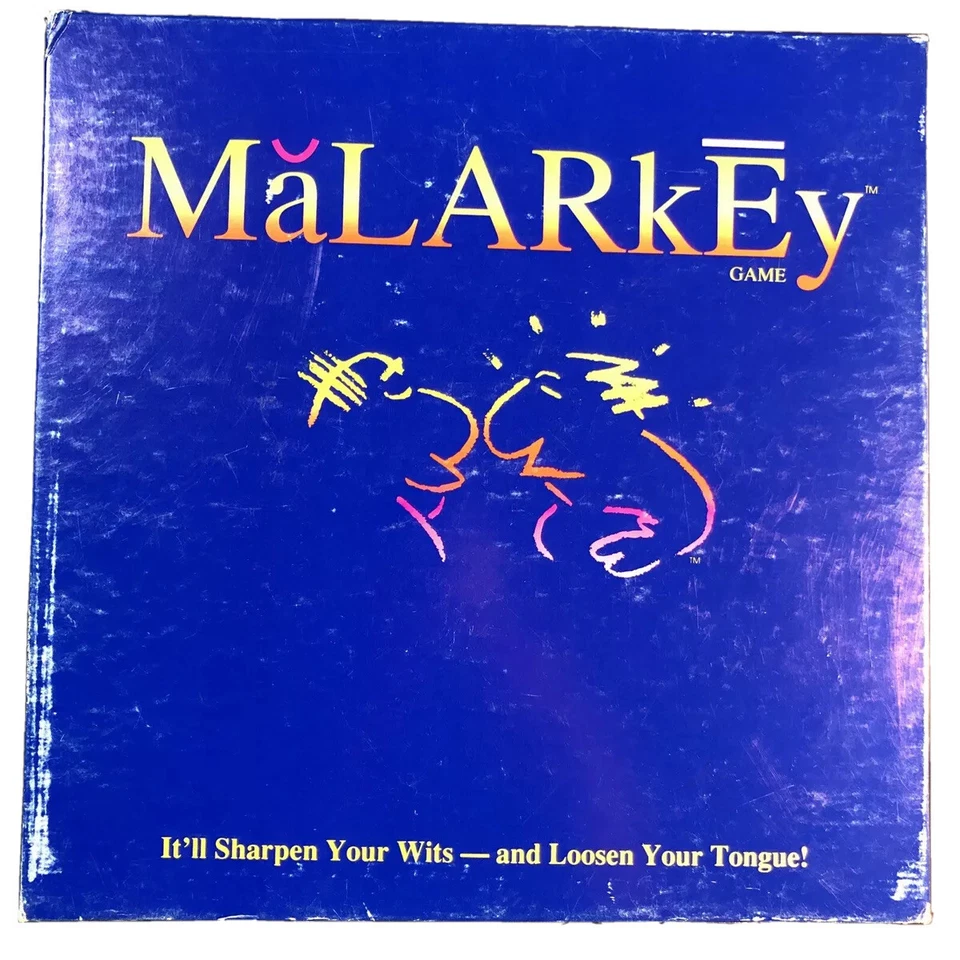 Vintage 1991 Malarkey Board Game Family Fun Bluffing Game by Parker Brothers - Image 1 of 4