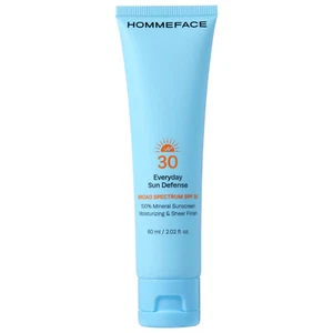 HOMMEFACE Everyday Sun Defense SPF 30 Mineral Face Lotion - Sheer, No White Cast - Picture 1 of 7