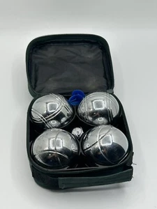 Vintage Louis Dionne Petanque Palline Obut Boules Bocce con custodia 750g - Foto 1 di 6