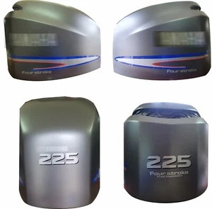ADESIVI REPLICA MOTORE FUORIBORDO COMPATIBILE YAMAHA 225 CV FOUR STROKE - Imagen 1 de 1