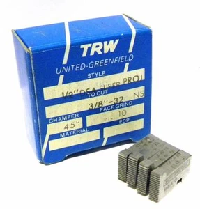 NEW SET OF TRW THREAD CHASERS 1/2" DSA SUPER PROJ TO CUT 3/8" -32 NS - Picture 1 of 1