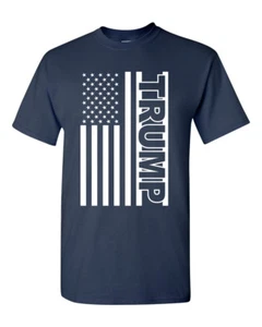 Trump American Flag Patriotic USA President Political Men's Tee Shirt 1769 - Picture 1 of 16