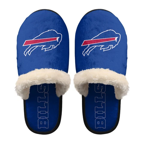Buffalo Bills Unisex Fleece Slippers Warm Anti-slip House Indoor Shoes Gifts Cover