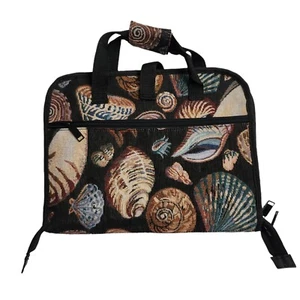 Vintage Sea Shell Tapestry Makeup Cosmetic Travel Hanging Organizer Case - Picture 1 of 8