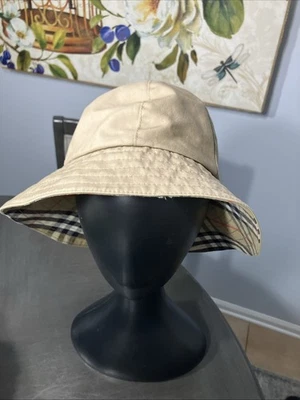 Vintage Burberry’s Bucket hat Womens Size Large Made in England - Image 1 of 4