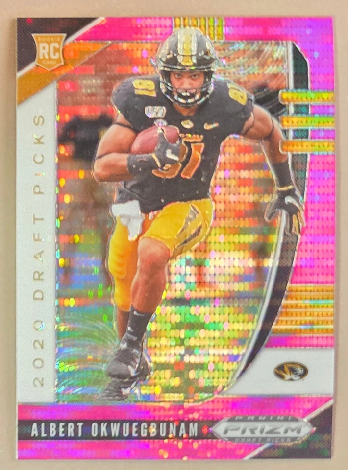 2020 Panini Prizm Draft Picks Albert Okwuegbunam #133 Pink Pulsar Rookie - Image 1 of 1