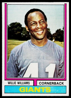 Willie Williams, 1974 Topps, #284, New York Giants, - Image 1 of 2