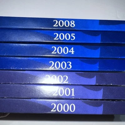 7 Seven PROOF QUARTER SETS: '00-'05 & 2008 one from each year - Image 1 of 2