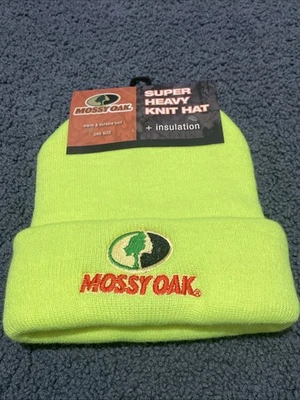 Mossy Oak Super Heavy Knit Insulated Hat Beanie Warm,Snowboarding,skiing, Huntin - Image 1 of 4