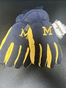 Guantes de invierno University of Michigan Broner, talla L/XL Thinsulate Scotchgard nuevos con etiquetas - Imagen 1 de 7