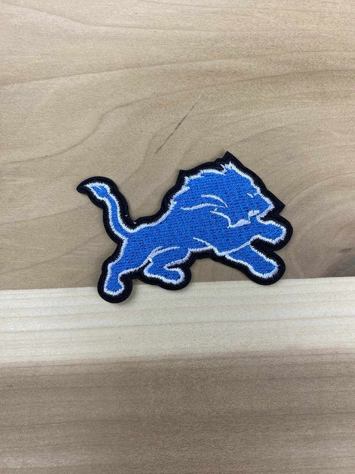 DETROIT LIONS EMBROIDERED IRON ON PATCH 2.25” X 2.25” FREE SHIPPING - Image 1 of 1