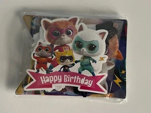 Super Kitties Birthday Party Decorations with Banners & Cake Toppers NEW - Picture 1 of 7