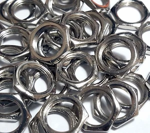 50pcs 3/8 - 0.32" Hex Nut Nickel Plated Nuts for CTS Pot Pots Potentiometer - Picture 1 of 14