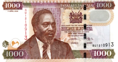 Kenya 1000 Shillings 2006 aUNC Banknote P-51b Prefix BU Paper Money - Image 1 of 2