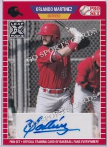 2021 Leaf Pro Set PS-OM2 Orlando Martinez XRC Autograph Red Angels Cuba - Picture 1 of 1