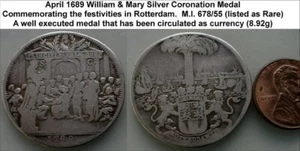 Silbermedaille Wilhelm & Maria 1689 (WCA-5504) - Bild 1 von 1