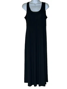 Nina Piccalino schwarzes Maxikleid ärmellos Stretch Damen 90er Vintage Größe 8 M - Bild 1 von 5