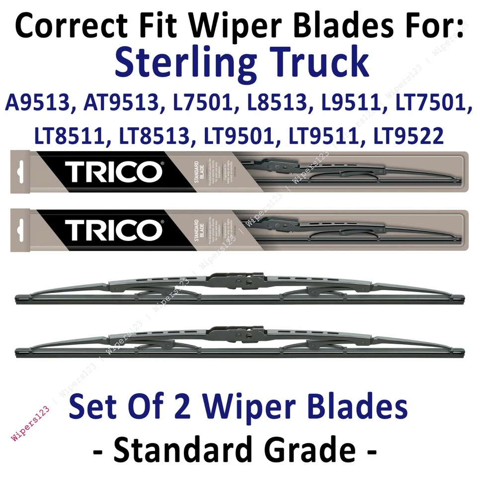 Стеклоочистители упаковка 2 шт. стандартные - подходят для 1999-2001 Sterling Truck A AT L LT Series - 30200x2 - Изображение 1 из 1