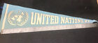 Vintage Felt Pennant United  Nations N.Y. Musing One Tied Down