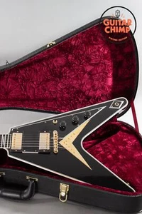 2017 Gibson Custom Shop Flying V Custom Black Beauty | Original Case & COA - Picture 1 of 24