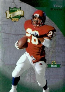 1997 Playoff Absolute Beginnings #77 Troy Davis - Picture 1 of 2