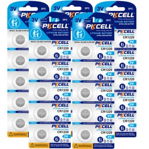 25Pcs PKCELL ECR1220 CR1220 DL1220 BR1220 Lithium 3V Coin Cell Battery for Watch - Picture 1 of 5