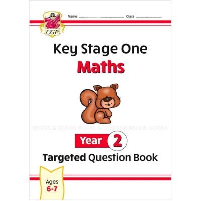 New KS1 Maths Year 2 Targeted Question Workbook with Answer Ages 6-7 Cgp 2022 - Image 1 of 4