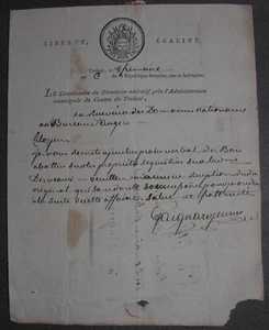 Gaignard. Trélazé. Vorstandskommissar. Unterschrift. Hirschholz geschlachtet - Bild 1 von 2