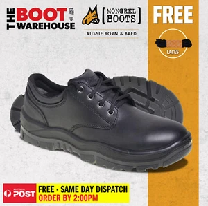 Mongrel Boots 910025. Non Safety, Black Derby, Executive Work Shoes. Brand New! - Picture 1 of 8