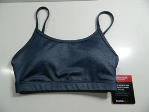REEBOK HERO REBEL SPORTS BRA SMOKY INDIGO 2XS - Picture 1 of 2
