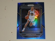 2022-23 Panini Prizm Blue Prizm #102 Jordan Poole 195/199