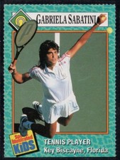 1989 7/89 Sports Illustrated For Kids Card #62 Gabriela Sabatini Rookie RC VG eb